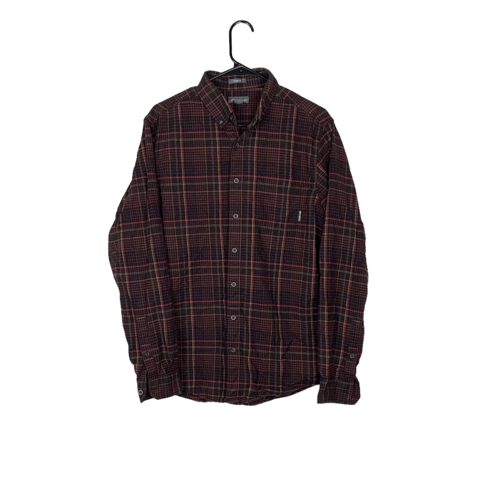 Eddie Bauer plaid flannel button down long sleeve shirt size tall medium
